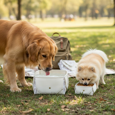 Ciotola pieghevole da viaggio per cani di tutte le taglie - Ramapiki