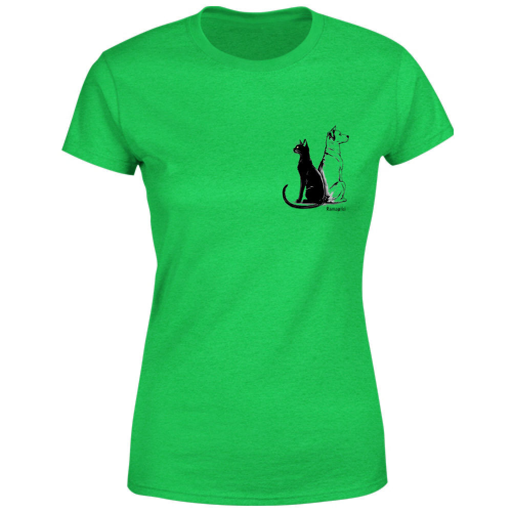 T-shirt Cane e Gatto - donna girocollo