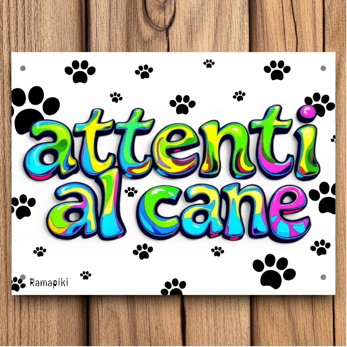 Targhetta "attenti al cane"