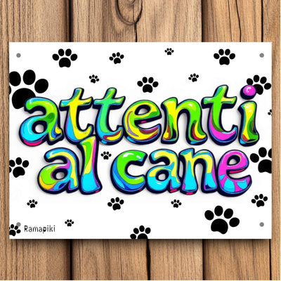 Targa "attenti al cane"