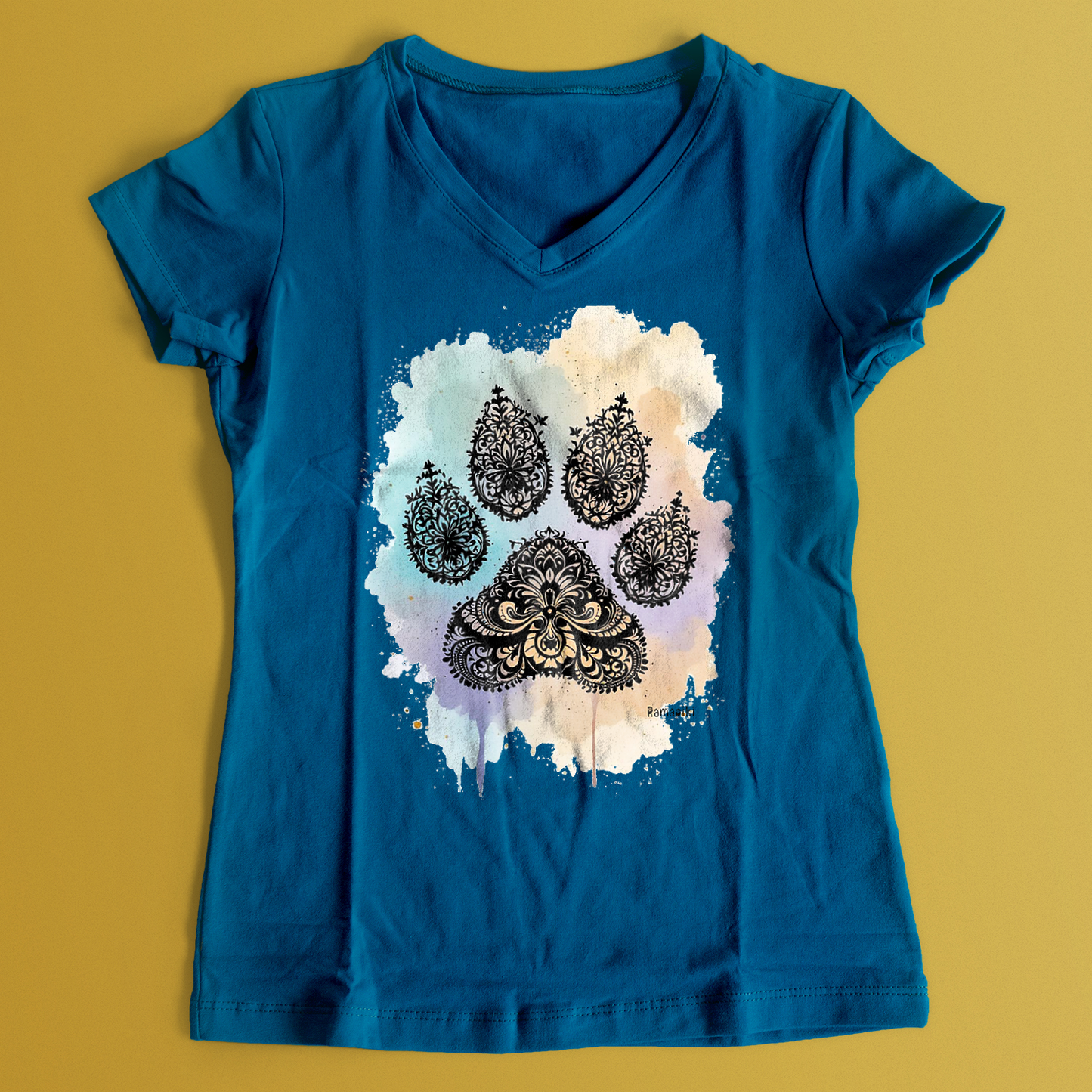 T-shirt Zampa - donna scollo V