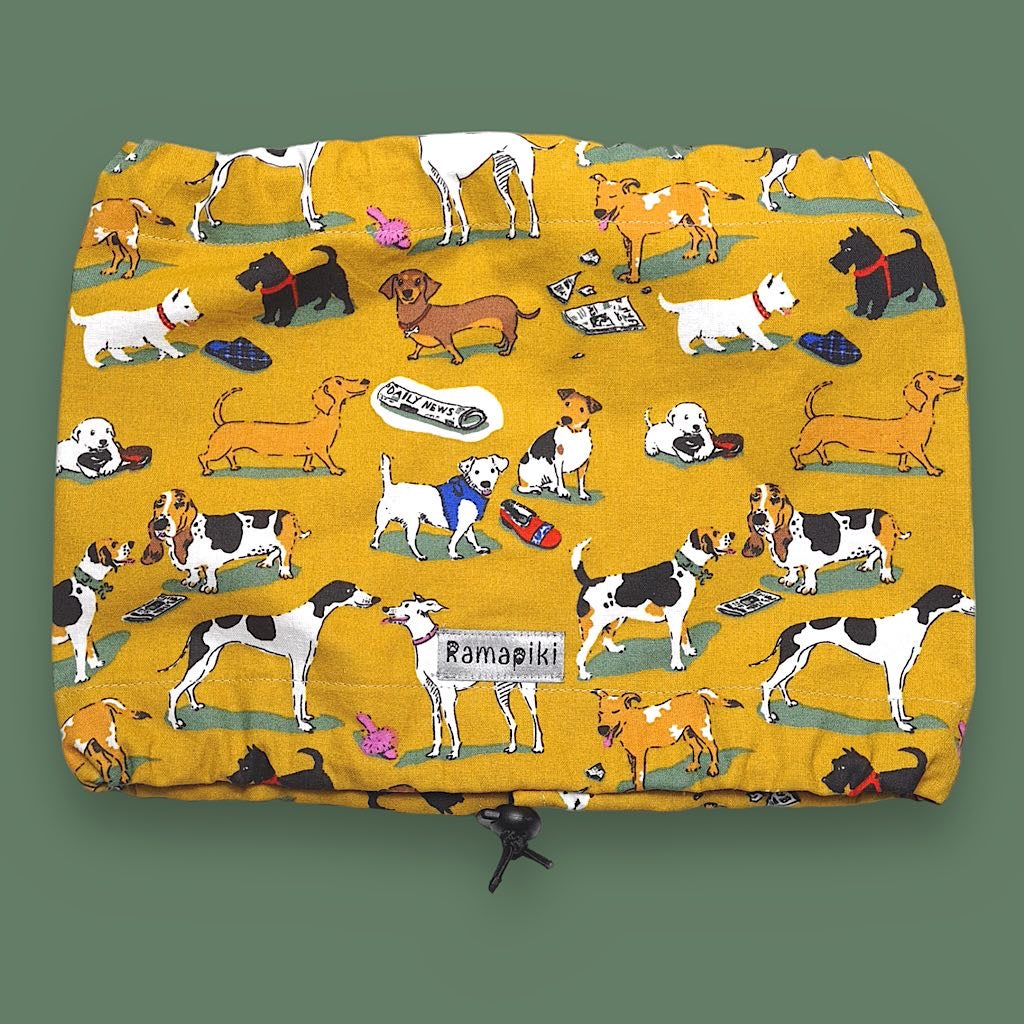 paraorecchie con fantasia cani di varie razze