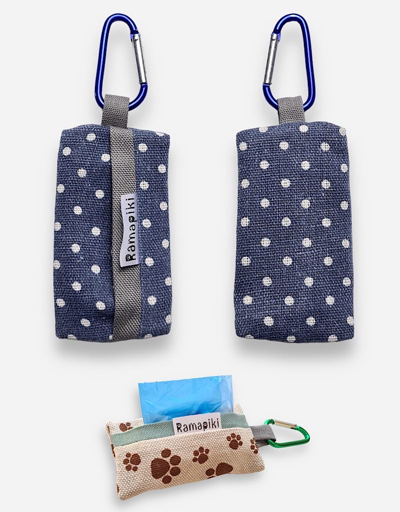 Porta sacchetti per cani - in stoffa leggero e pratico | Ramapiki