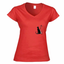T-shirt Cane e Gatto - donna scollo V