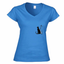 T-shirt Cane e Gatto - donna scollo V