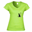 T-shirt Cane e Gatto - donna scollo V