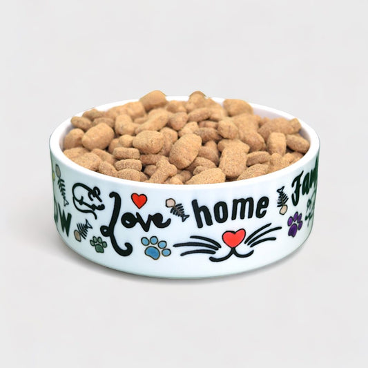 Ciotola in ceramica per gatti - MEOW | TG. S
