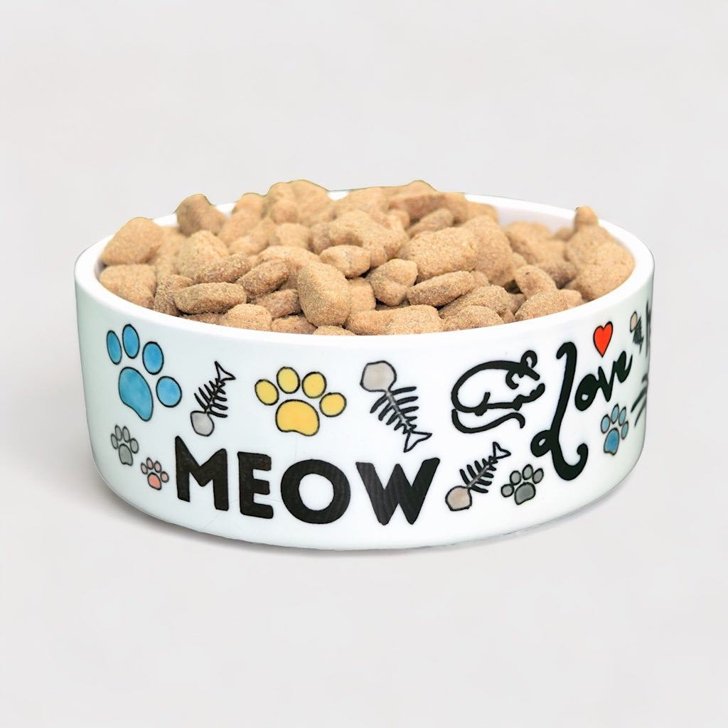 Ciotola in ceramica per gatti - MEOW | TG. S