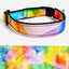 collare per gatti in tessuto multicolore