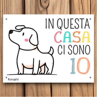 Targhetta "Qui ci sono io"