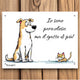 Targa "cane e gatto"