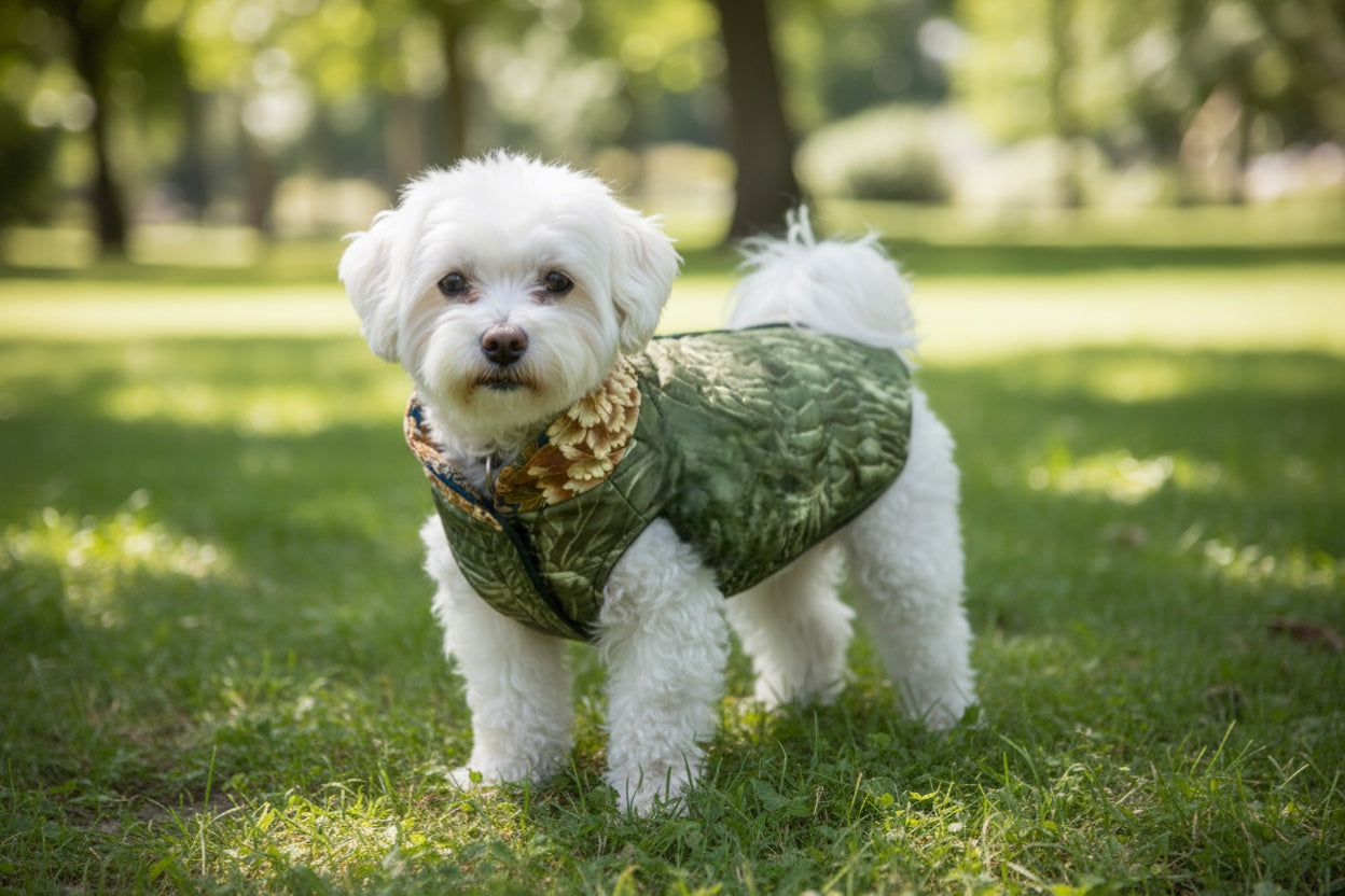 Cappottino per cani realizzato su misura
