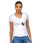 T-shirt Cane e Gatto - donna scollo V