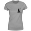 T-shirt cane e gatto donna - variante colore grigio
