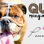 tappeto sotto ciotole con foto personalizzata di un bulldog