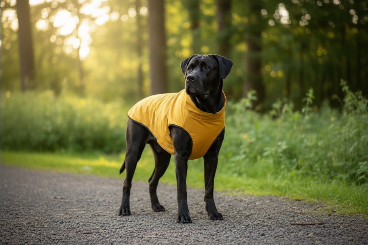 Cappottino per cani realizzato su misura