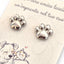 Orecchini zampette - in acciaio silver e gold