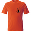 T-shirt unisex con disegno cane e gatto - variante arancio
