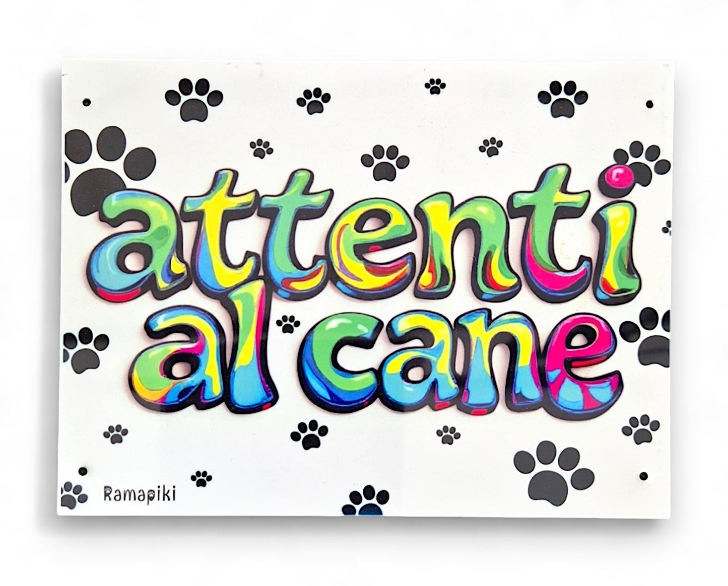 Targhetta "attenti al cane"